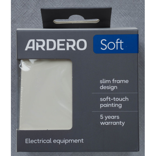 Ardero EV131-W выключатель 1-клавишный перекрёстный, механизм белый 10А Soft - фото 3