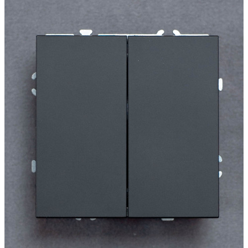 Ardero EV132-B вимикач 2-клавішний перехресний, чорний механізм чорний  10А Soft - фото 5