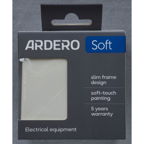 Ardero EV132-W выключатель 1-клавишный перекрёстный, механизм белый 10А Soft - фото 4