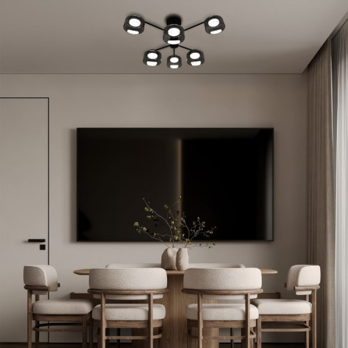 Светильник потолочный Ardero ML490-6 под лампу черный - фото 3 | СТС Светильник потолочный Ardero ML490-6 под лампу черный - фото 3