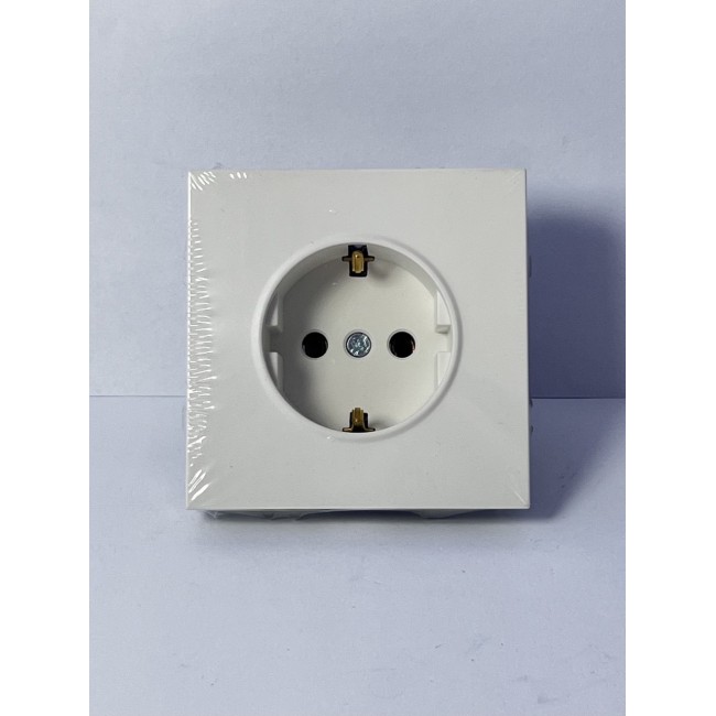 Ardero ER121-W розетка с заземлением, механизм белый 16А Soft