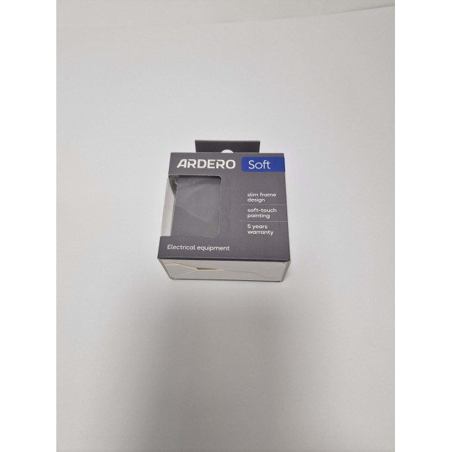 Ardero EV112V-G выключатель 2-клавишный, механизм серый 10А Soft