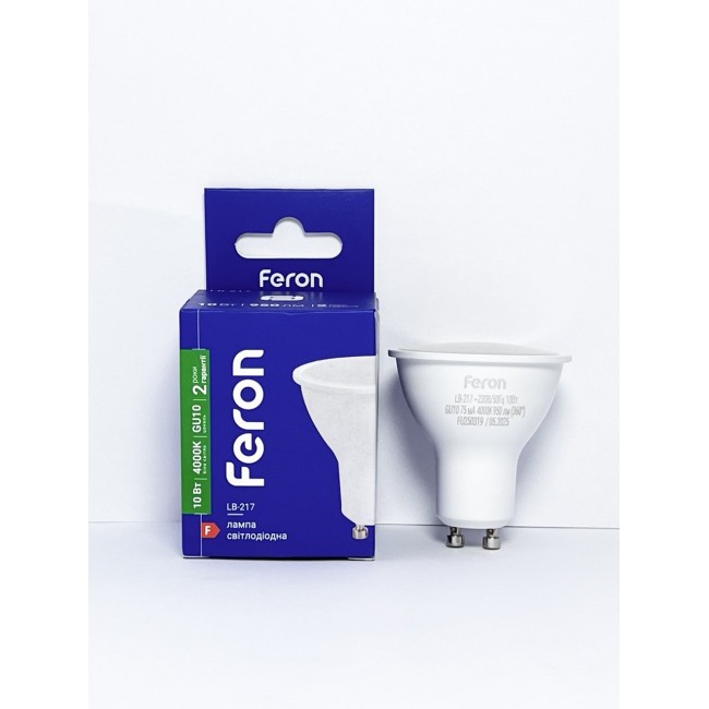 Светодиодная лампа Feron LB-217 10W Gu10 6500K