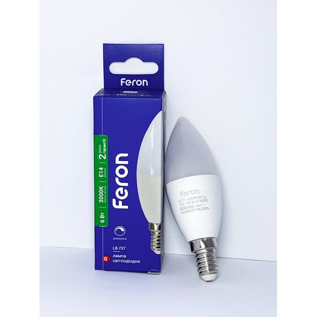 Светодиодная лампа Feron LB-737 6W E14 3000K