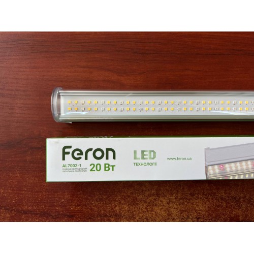 Светодиодный фитосветильник Feron AL7002-1 20W с сетевым шнуром - фото 2 | СТС Светодиодный фитосветильник Feron AL7002-1 20W с сетевым шнуром - фото 2