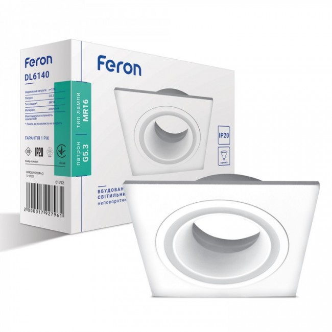 Встраиваемый светильник Feron DL6140 белый
