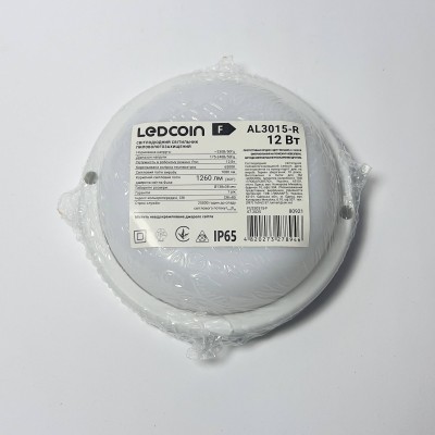 Світлодіодний накладний світильник Ledcoin AL3015-R 12Вт 6500К білий Світлодіодний накладний світильник Ledcoin AL3015-R 12Вт 6500К білий