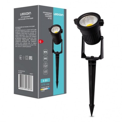 Ґрунтовий світлодіодний світильник Ledcoin SP1403 6Вт 3000K чорний Ґрунтовий світлодіодний світильник Ledcoin SP1403 6Вт 3000K чорний