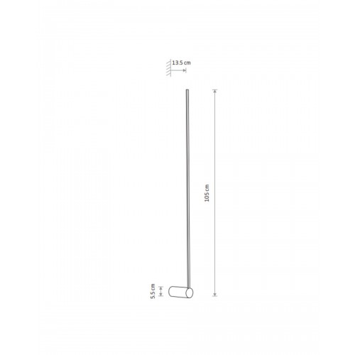 Бра, настенный светильник Nowodvorski 10856 Arm L LED 1x14W 4000K 550Lm IP20 черный - фото 3