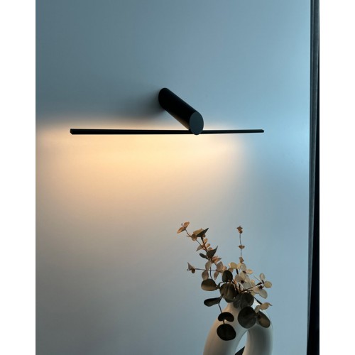 Бра, настенный светильник Nowodvorski 11431 Slash LED 1x10W 3000K 360Lm IP20 черный - фото 6