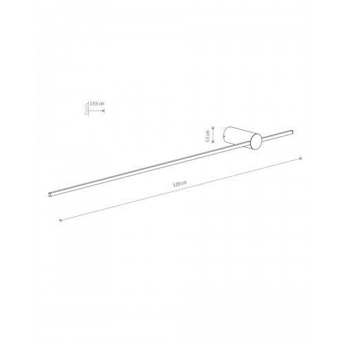 Бра, настінний світильник Nowodvorski 11588 Saber LED L 1x16W 3000K 740Lm IP20 білий - фото 2