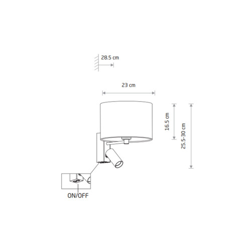 Бра, настенный светильник Nowodvorski 11654 Santana A E27+GU10 (R35) 10W+10W IP20 бежевый - фото 5