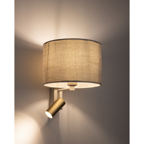 Бра, настенный светильник Nowodvorski 11654 Santana A E27+GU10 (R35) 10W+10W IP20 бежевый - фото 2