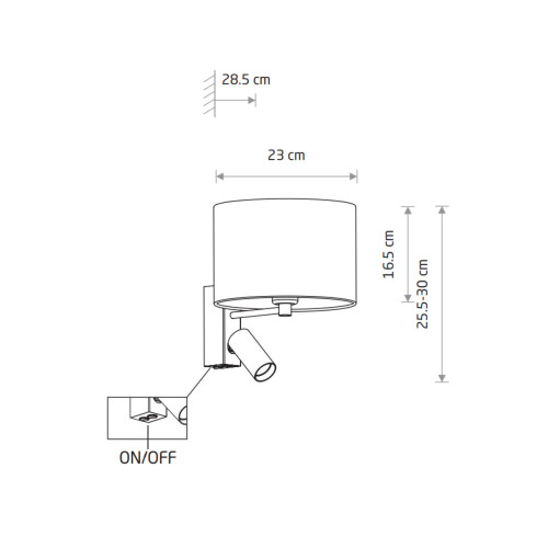 Бра, настінний світильник Nowodvorski 11677 Lago A E27+GU10 (R35) 10W+10W IP20 сірий - фото 6