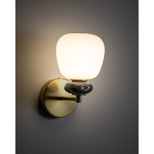 Бра, настенный светильник Nowodvorski 11703 Ceramic LED 1x8W 3000K 650Lm IP20 латунный - фото 4