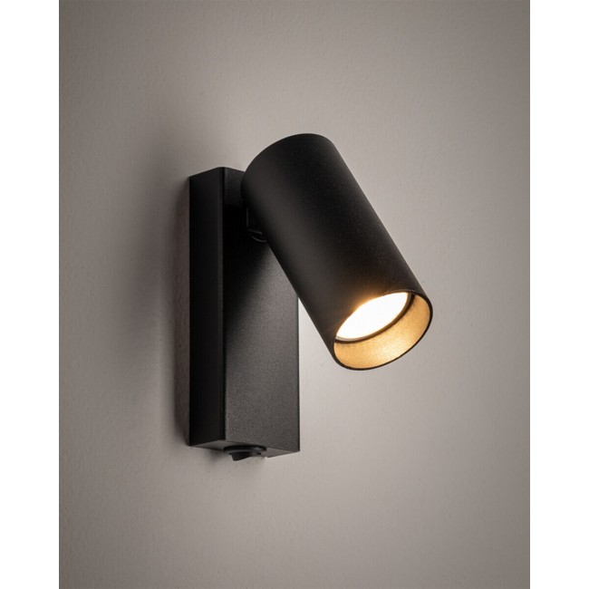 Бра, настінний світильник Nowodvorski 11763 Fourty GU10 1x10W IP20 чорний Бра, настінний світильник Nowodvorski 11763 Fourty GU10 1x10W IP20 чорний