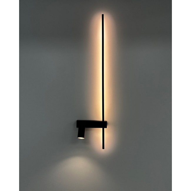 Настенный светильник, бра Nowodvorski 11426 Easy Right LED+GU10 MR11 11+10W 3000K 380Lm IP20 черный