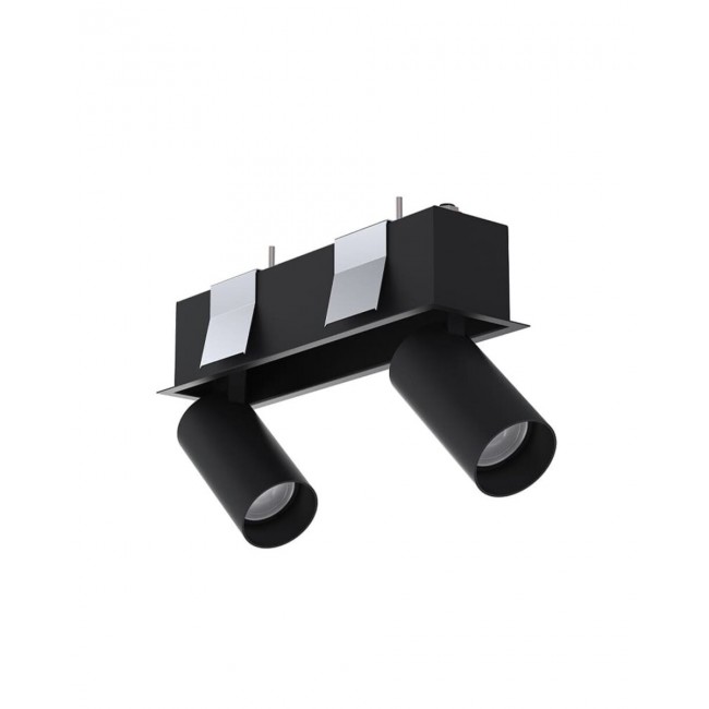Светильник поворотный спот Nowodvorski 10460 Mono Deep II GU10 2x10W IP20 черный Светильник поворотный спот Nowodvorski 10460 Mono Deep II GU10 2x10W IP20 черный
