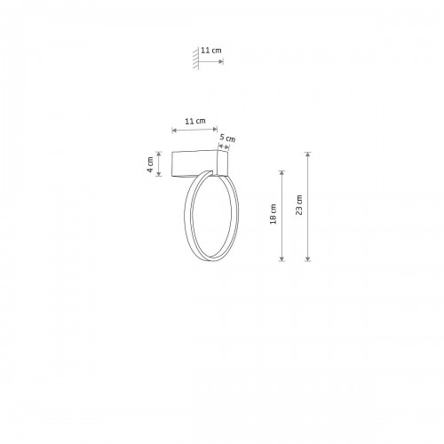 Бра, настенный светильник Nowodvorski 10858 Circolo LED XS 1x9W 4000K 200Lm IP20 - фото 6