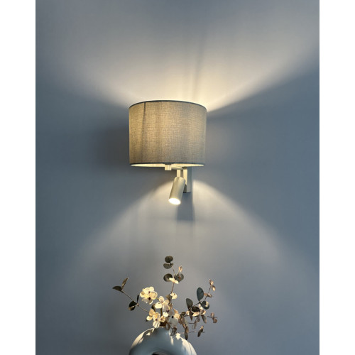 Бра, настінний світильник Nowodvorski 11668 Cedro A E27+GU10 (R35) 10W+10W IP20 світло-сірий - фото 3