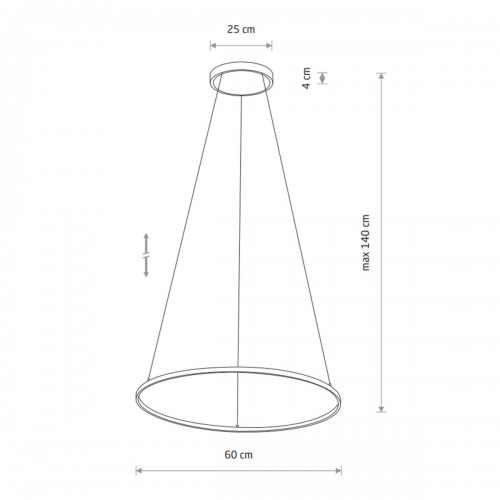 Люстра Nowodvorski 10812 Circolo LED M 1x21W 3000K 660Lm IP20 черная - фото 7