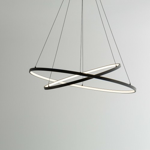 Люстра Nowodvorski 10814 Circolo LED 2x35W 3000K 1200Lm IP20 черная - фото 1