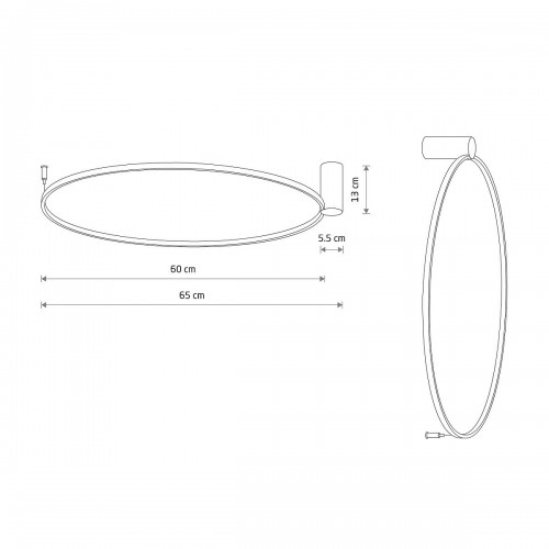 Люстра Nowodvorski 10815 Circolo LED M 1x21W 3000K 660Lm IP20 чорна - фото 8