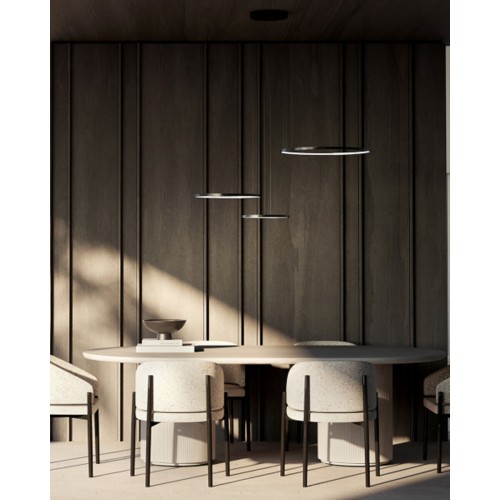 Люстра Nowodvorski 10867 Circolo LED 3x45W 4000K 1800Lm IP20 черная - фото 3