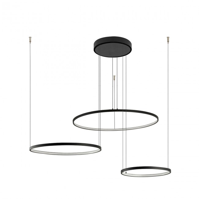 Люстра Nowodvorski 10867 Circolo LED 3x45W 4000K 1800Lm IP20 черная