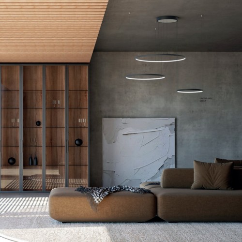 Люстра Nowodvorski 10867 Circolo LED 3x45W 4000K 1800Lm IP20 черная - фото 2