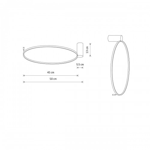 Люстра Nowodvorski 10928 Circolo LED S 1x18W 3000K 560Lm IP20 черная - фото 6