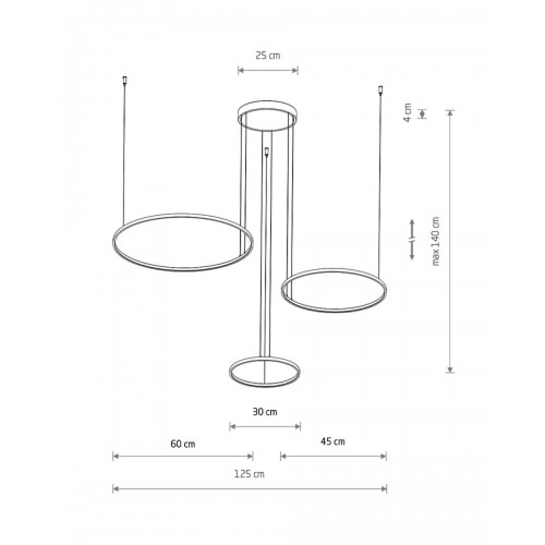 Люстра Nowodvorski 11398 Circolo LED 3x45W 3000K 1600Lm IP20 оливковая - фото 2