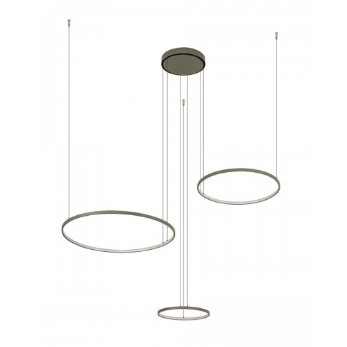 Люстра Nowodvorski 11398 Circolo LED 3x45W 3000K 1600Lm IP20 оливковая - фото 3