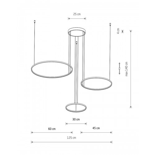 Люстра Nowodvorski 11602 Circolo LED 3x45W 3000K 1600Lm IP20 белая - фото 2