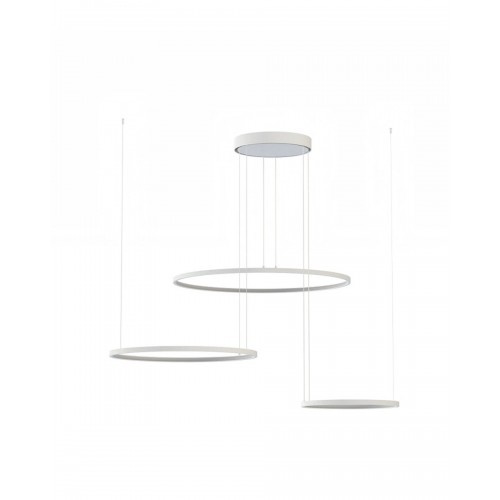Люстра Nowodvorski 11602 Circolo LED 3x45W 3000K 1600Lm IP20 белая - фото 1