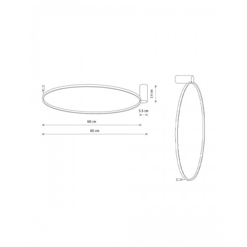 Люстра Nowodvorski 11603 Circolo LED M 1x21W 3000K 660Lm IP20 белая - фото 6