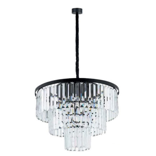 Люстра Nowodvorski 7616 Cristal M E14 9x25W IP20 чорна - фото 4