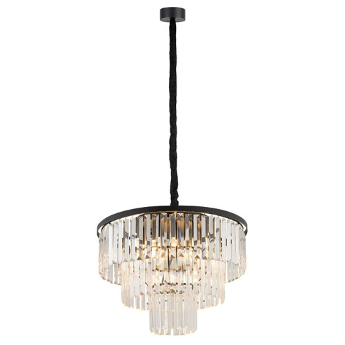 Люстра Nowodvorski 7616 Cristal M E14 9x25W IP20 чорна - фото 3