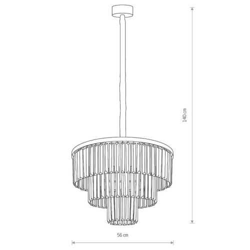 Люстра Nowodvorski 7616 Cristal M E14 9x25W IP20 чорна - фото 2
