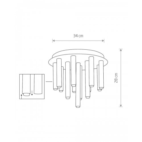 Люстра Nowodvorski 9054 Stalactite G9 13x10W IP20 латунная - фото 2