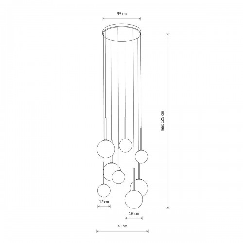 Люстра Nowodvorski 10934 Karo G9 8x12W IP20 чорна - фото 7