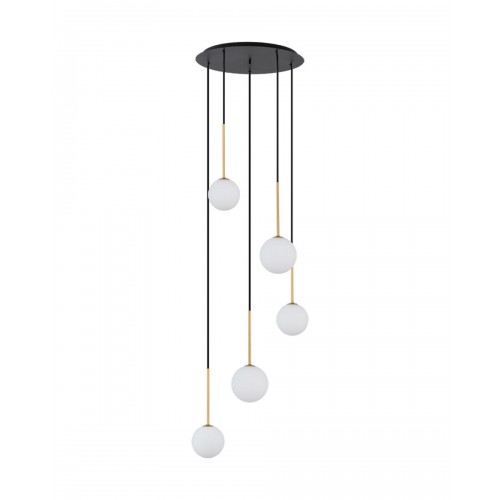 Підвісний світильник, люстра Nowodvorski 10303 Karo V G9 5x12W IP20 чорний - фото 1