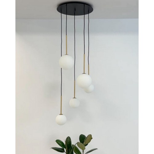 Підвісний світильник, люстра Nowodvorski 10303 Karo V G9 5x12W IP20 чорний - фото 4