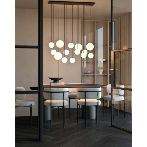 Підвісний світильник, люстра Nowodvorski 11408 Snowball XIV G9 14x12W IP20 чорний - фото 2 | СТС Підвісний світильник, люстра Nowodvorski 11408 Snowball XIV G9 14x12W IP20 чорний - фото 2