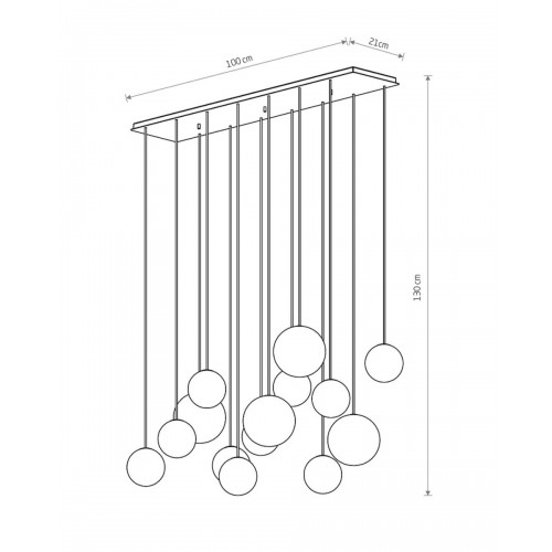 Підвісний світильник, люстра Nowodvorski 11408 Snowball XIV G9 14x12W IP20 чорний - фото 6 | СТС Підвісний світильник, люстра Nowodvorski 11408 Snowball XIV G9 14x12W IP20 чорний - фото 6