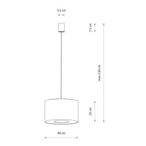 Підвісний світильник, люстра Nowodvorski 11664 Cedro S E27 1x15W IP20 світло-сірий - фото 11