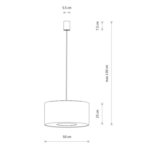 Підвісний світильник, люстра Nowodvorski 11674 Lago M E27 1x25W IP20 сірий - фото 2