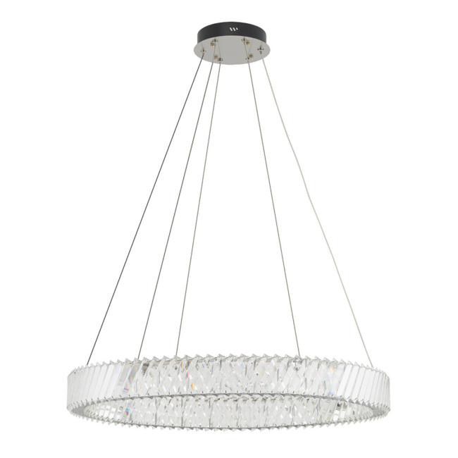 Підвісний світильник, люстра Nowodvorski 11706 Luxora Round LED 1x38W 3000K 3400Lm IP20 хром