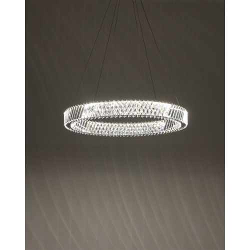 Подвесной светильник, люстра Nowodvorski 11706 Luxora Round LED 1x38W 3000K 3400Lm IP20 хром - фото 2