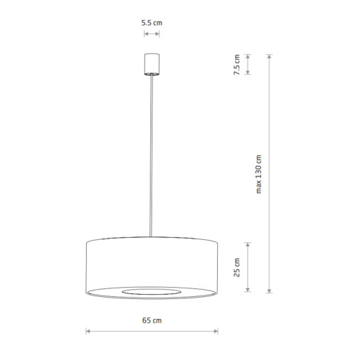 Підвісний світильник, люстра Nowodvorski 11675 Lago L E27 1x25W IP20 сірий - фото 13